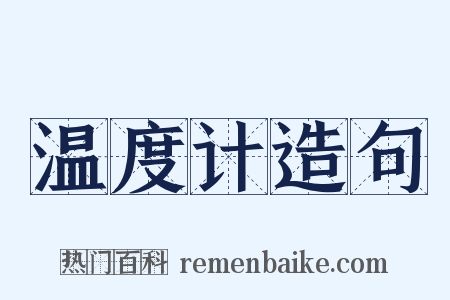 温度计造句是什么意思的图片